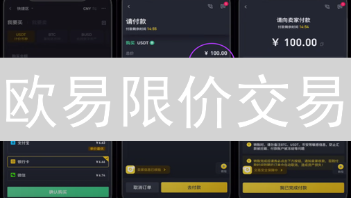欧易限价交易：掌控数字资产，优化投资回报