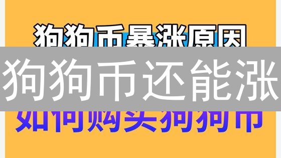 狗狗币还能涨？社群、炒作与未来潜力深度分析！