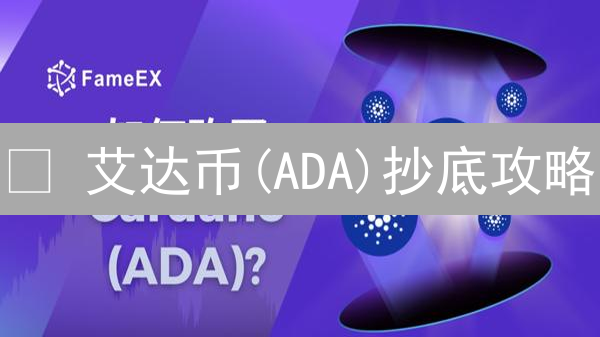 🔥 艾达币(ADA)抄底攻略：银行卡入场，火币极速买币指南！
