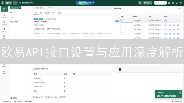 欧易API接口设置与应用深度解析