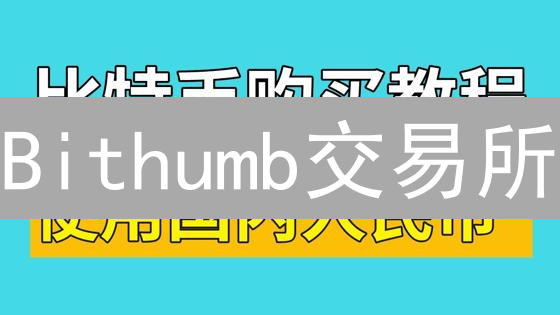 Bithumb交易所：购买比特币与Chiliz币指南