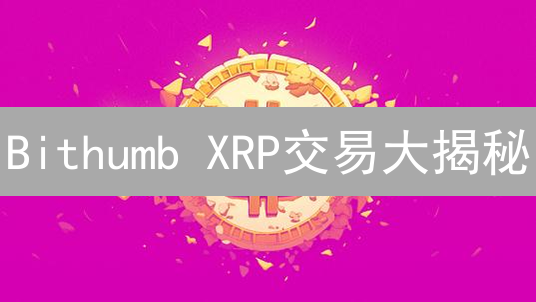 Bithumb XRP交易大揭秘：新手避坑指南？老手进阶秘籍！